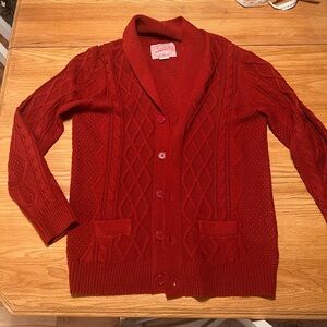 Brooklyn Cloth Deep Red Cardigan